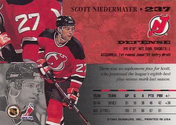 1994-95 Leaf #237 Scott Niedermayer Back
