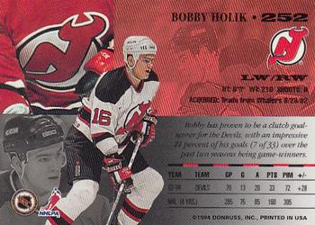 1994-95 Leaf #252 Bobby Holik Back