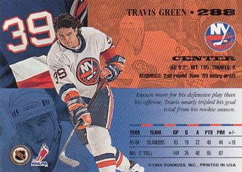 1994-95 Leaf #288 Travis Green Back
