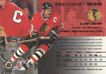 1994-95 Leaf #335 Dirk Graham Back