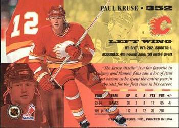 1994-95 Leaf #352 Paul Kruse Back
