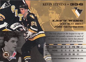 1994-95 Leaf #356 Kevin Stevens Back