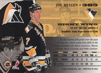 1994-95 Leaf #385 Joe Mullen Back