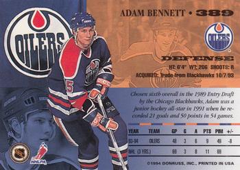 1994-95 Leaf #389 Adam Bennett Back