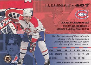 1994-95 Leaf #407 J.J. Daigneault Back