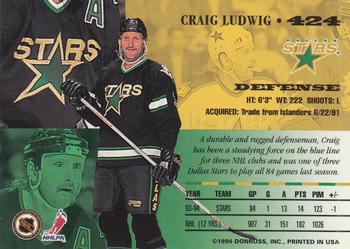 1994-95 Leaf #424 Craig Ludwig Back