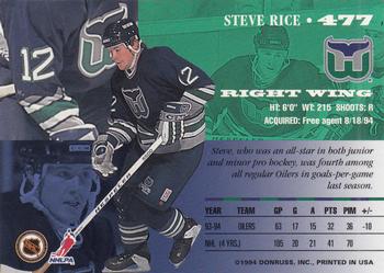 1994-95 Leaf #477 Steven Rice Back