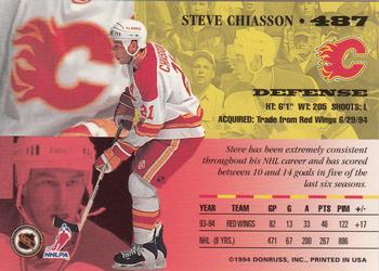 1994-95 Leaf #487 Steve Chiasson Back