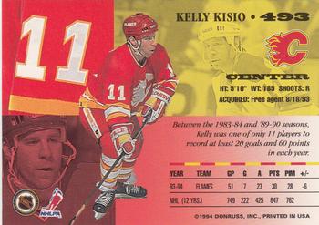 1994-95 Leaf #493 Kelly Kisio Back