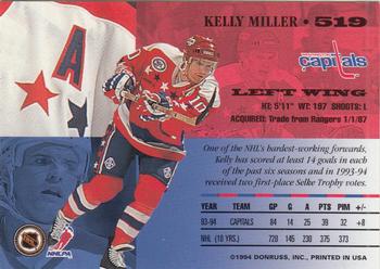1994-95 Leaf #519 Kelly Miller Back