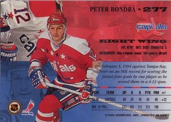 1994-95 Leaf #277 Peter Bondra Back