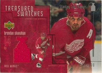 2001-02 Upper Deck Stanley Cup Champs - Treasured Swatches #T-BS Brendan Shanahan Front