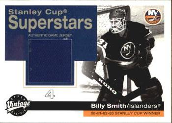 2001-02 Upper Deck Vintage - Stanley Cup Superstars #SC-BS Billy Smith Front