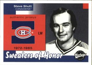 2001-02 Upper Deck Vintage - Sweaters of Honor #SH-SS Steve Shutt Front
