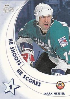 2002-03 Be a Player All-Star Edition - He Shoots-He Scores Points #NNO Mark Messier Front