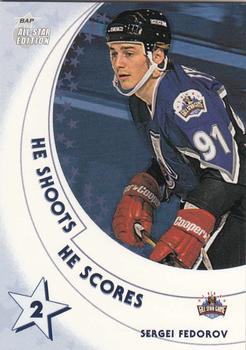 2002-03 Be a Player All-Star Edition - He Shoots-He Scores Points #NNO Sergei Fedorov Front