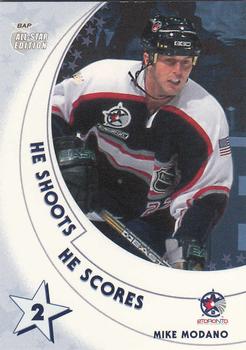 2002-03 Be a Player All-Star Edition - He Shoots-He Scores Points #NNO Mike Modano Front