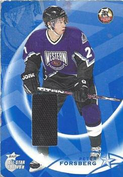 2002-03 Be a Player All-Star Edition - Jerseys #AS-24 Peter Forsberg Front