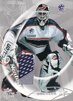 2002-03 Be a Player All-Star Edition - Jerseys Silver #AS-9 Martin Brodeur Front