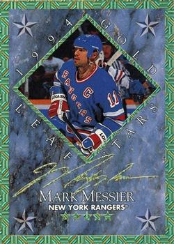 1994-95 Leaf - Gold Leaf Stars #5 Mark Messier / Alexei Yashin Front