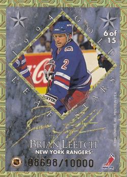 1994-95 Leaf - Gold Leaf Stars #6 Ray Bourque / Brian Leetch Back