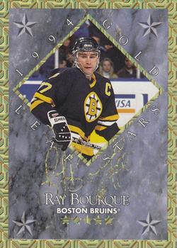 1994-95 Leaf - Gold Leaf Stars #6 Ray Bourque / Brian Leetch Front