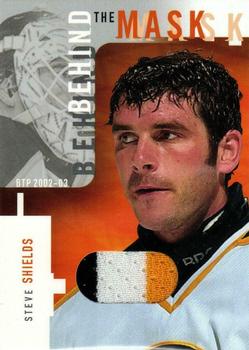 2002-03 Be a Player Between the Pipes - Behind the Mask #20 Steve Shields Front