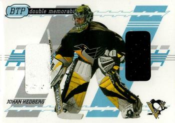 2002-03 Be a Player Between the Pipes - Double Memorabilia #DM-15 Johan Hedberg Front