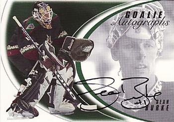 2002-03 Be a Player Between the Pipes - Goalie Autographs #3 Sean Burke Front