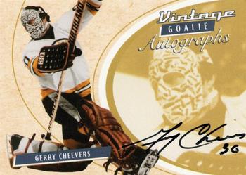 2002-03 Be a Player Between the Pipes - Goalie Autographs #29 Gerry Cheevers Front