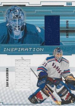 2002-03 Be a Player Between the Pipes - Inspirations #I-7 Dan Blackburn / Curtis Joseph Front