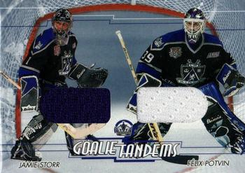 2002-03 Be a Player Between the Pipes - Goalie Tandems #GT-10 Felix Potvin / Jamie Storr Front