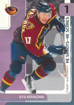 2002-03 Be a Player First Edition - He Shoots-He Scores Points #NNO Ilya Kovalchuk Front