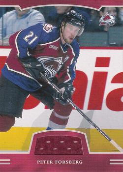2002-03 Be a Player First Edition - Game-Used Jerseys #FE-144 Peter Forsberg Front