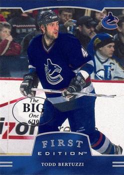 2002-03 Be a Player First Edition - Vancouver The Big One #073 Todd Bertuzzi Front