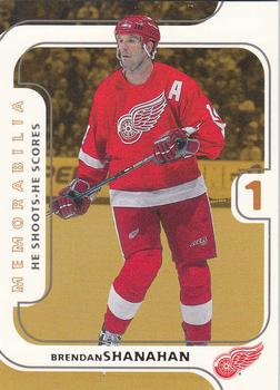 2002-03 Be a Player Memorabilia - He Shoots-He Scores Points #NNO Brendan Shanahan Front