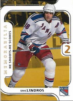 2002-03 Be a Player Memorabilia - He Shoots-He Scores Points #NNO Eric Lindros Front