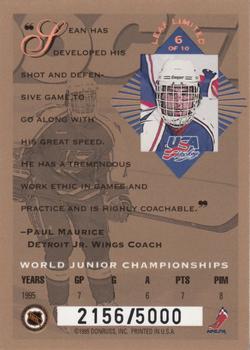 1994-95 Leaf Limited - World Juniors USA #6 Sean Haggerty Back