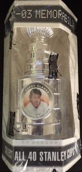 2002-03 Be a Player Memorabilia - Mini Stanley Cups #12 Bobby Clarke Front