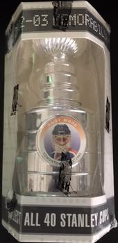 2002-03 Be a Player Memorabilia - Mini Stanley Cups #23 Andy Moog Front