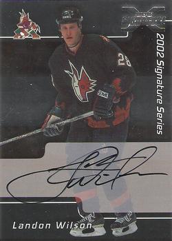 2002-03 Be a Player Signature Series - Autograph Buybacks 2001-02 #034 Landon Wilson Front