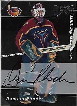 2002-03 Be a Player Signature Series - Autograph Buybacks 2001-02 #053 Damian Rhodes Front