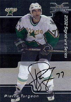2002-03 Be a Player Signature Series - Autograph Buybacks 2001-02 #LPT Pierre Turgeon Front