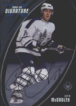 2002-03 Be a Player Signature Series - Autographs #036 Alyn McCauley Front