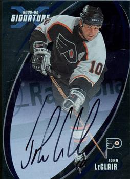 2002-03 Be a Player Signature Series - Autographs #113 John LeClair Front