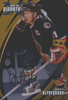 2002-03 Be a Player Signature Series - Autographs Gold #012 Daniel Alfredsson Front