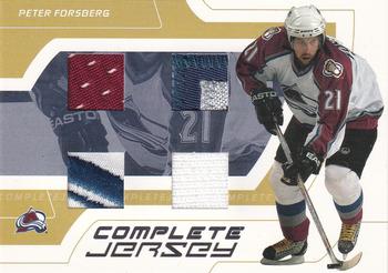 2002-03 Be a Player Signature Series - Complete Jersey #CJ-7 Peter Forsberg Front