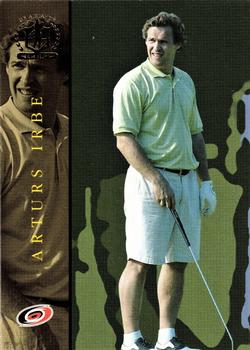 2002-03 Be a Player Signature Series - Golf #GS-14 Arturs Irbe Front