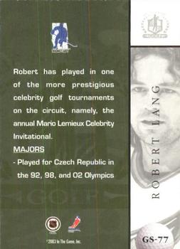 2002-03 Be a Player Signature Series - Golf #GS-77 Robert Lang Back