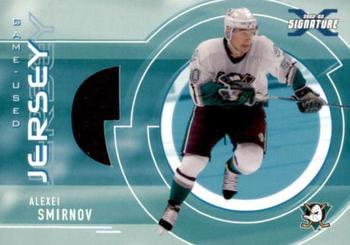 2002-03 Be a Player Signature Series - Game-Used Jerseys #SGJ-56 Alexei Smirnov Front